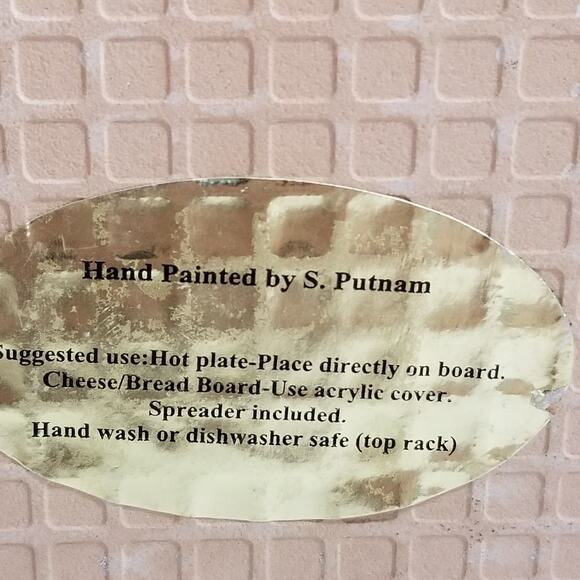 Eliane made in Brazile hand painted trivet - Picture 9 of 10